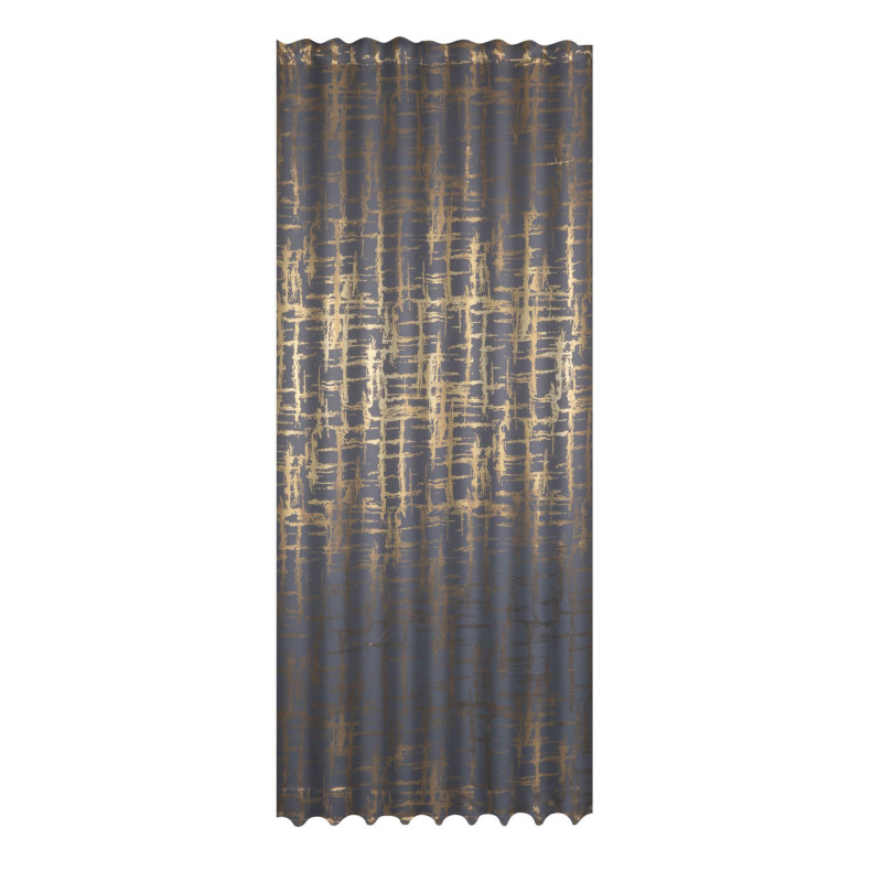 Zasłona z taśmą PIXEL CHIC 135x300 c.sza/zł