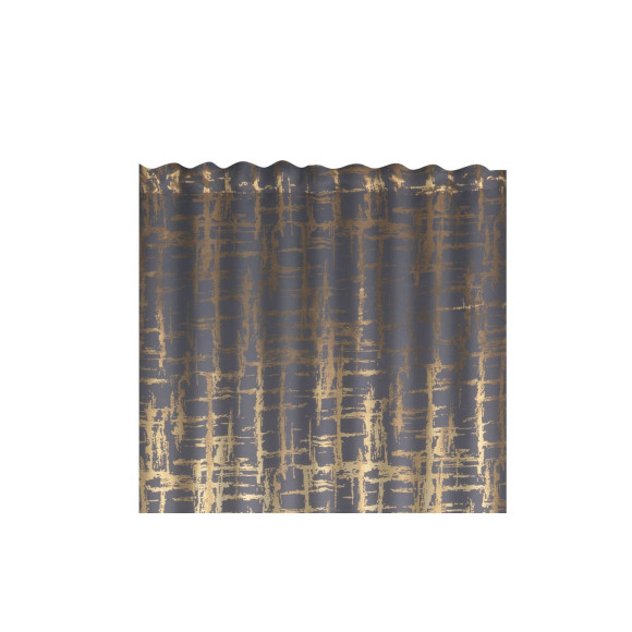 Zasłona z taśmą PIXEL CHIC 135x300 c.sza/zł
