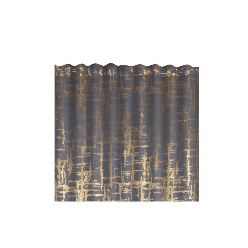 Zasłona z taśmą PIXEL CHIC 135x300 c.sza/zł