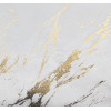Zasłona z kółkami STORM 140x260cm,kolor biały/złoty