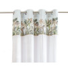Zasłona z kółkami HEAVENLY CHIC 140x270 bia/błęk