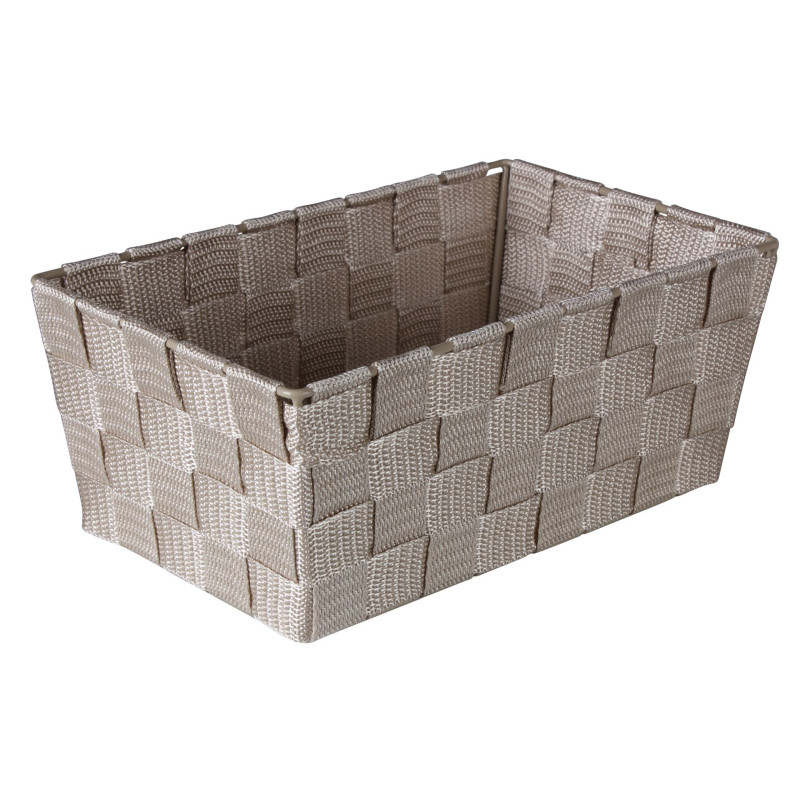 Organizer DOMI 10x25x15cm, pleciony, beż