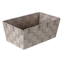 Organizer DOMI 10x25x15cm, pleciony, beż