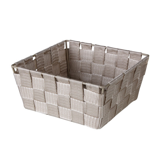 Organizer DOMI 9x19x19cm, pleciony, beż
