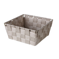 Organizer DOMI 9x19x19cm, pleciony, beż