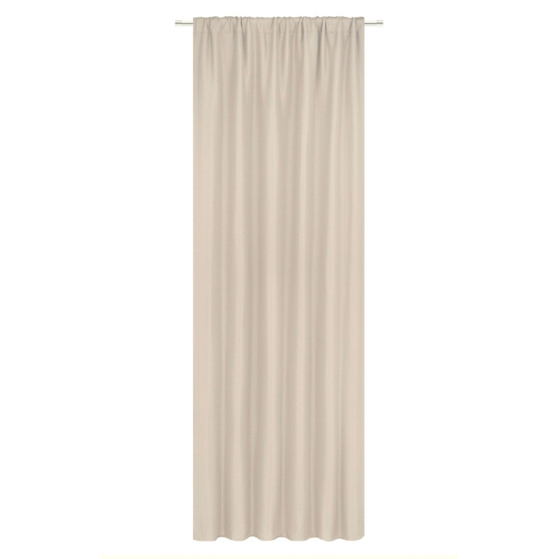 Zasłona z taśmą FAMOUS CHIC 135x270 jasny beż