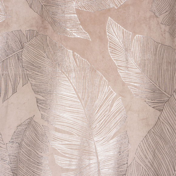 Zasłona z kółkami VANUA WELUR 140x260 cm, beż