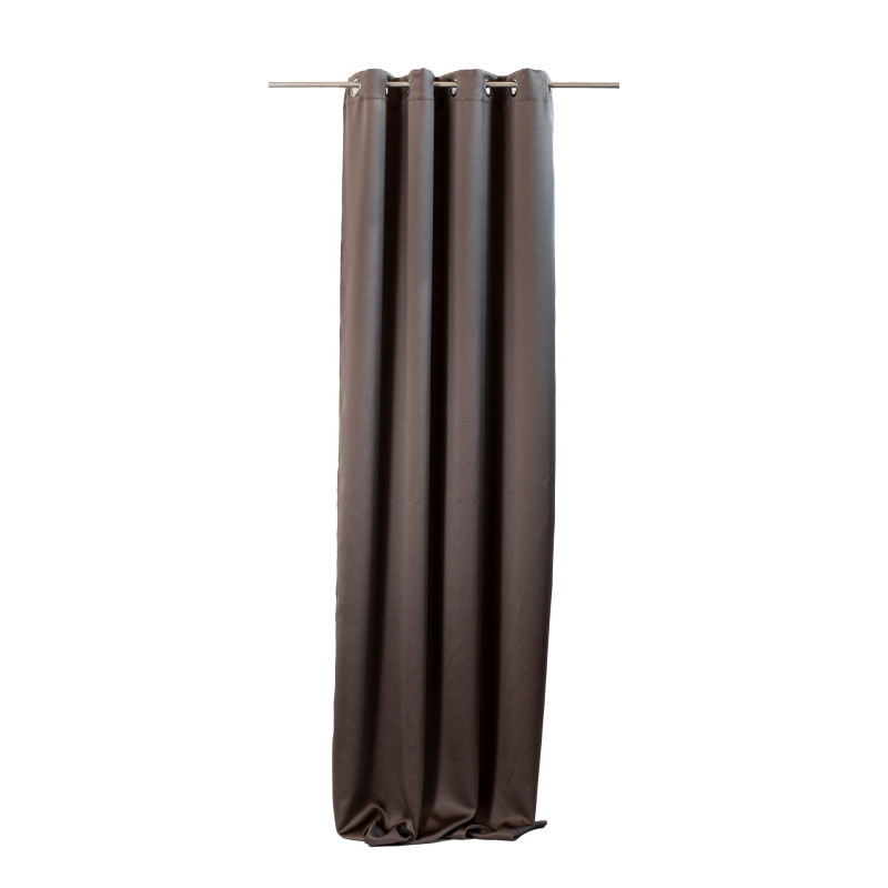 Zasłona z kółkami RADIANT CHIC 140x270 czekola