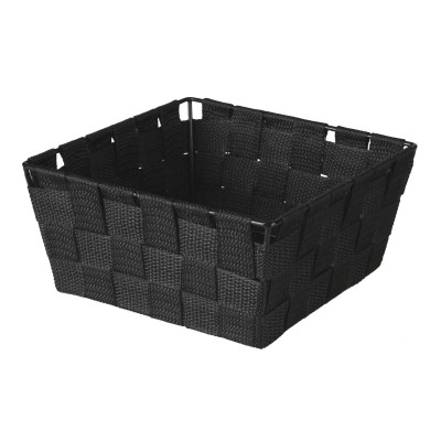 Organizer DOMI 9x19x19cm, pleciony, czarny