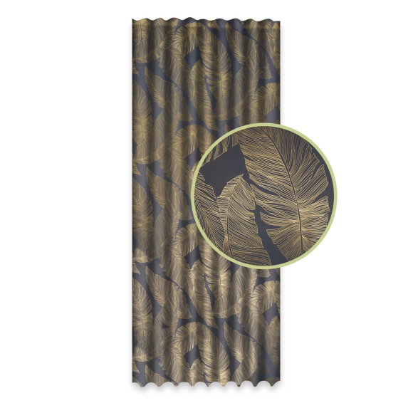 Zasłona z taśmą GREAT CHIC 135x300 sza/zł