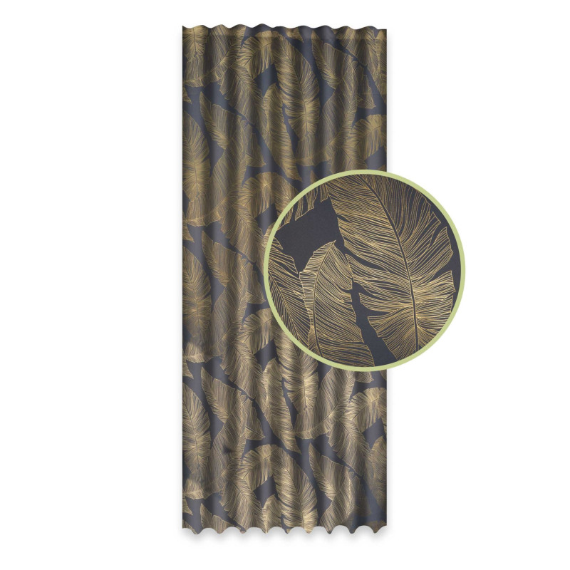 Zasłona z taśmą GREAT CHIC 135x300 sza/zł