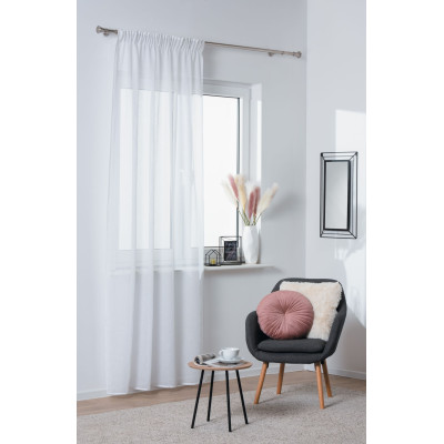 Zasłona z taśmą NICE 140x260 cm biały