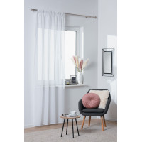 Zasłona z taśmą NICE 140x260 cm biały