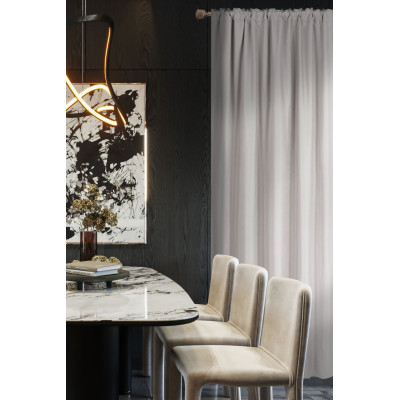 Zasłona z taśmą SOFT CHIC 135x270 kremowy