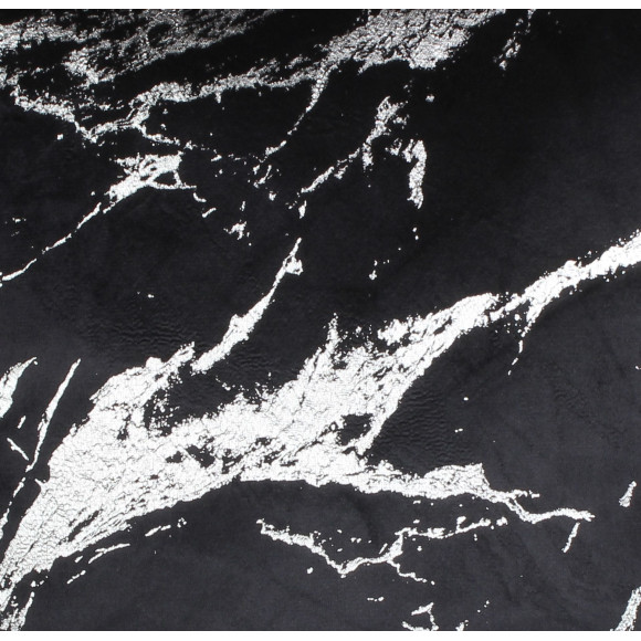 Zasłona z kółkami STORM 140x260cm,kolor czarno/srebr