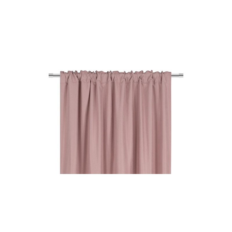 Zasłona z taśmą SOFT CHIC 135x270 różowy