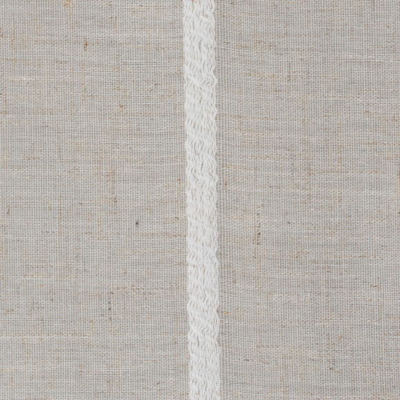 zasłona z taśmą TELA 140x280 cm, kolor beżowy