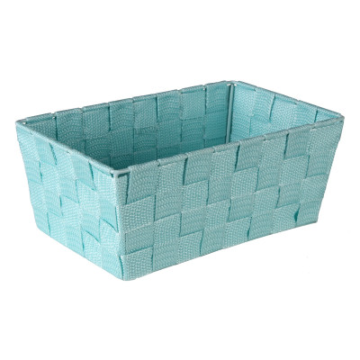 Organizer DOMI 10x25x15cm, pleciony, miętowy