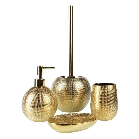 Zestaw łazienkowy MIDAS złoty 4 el.