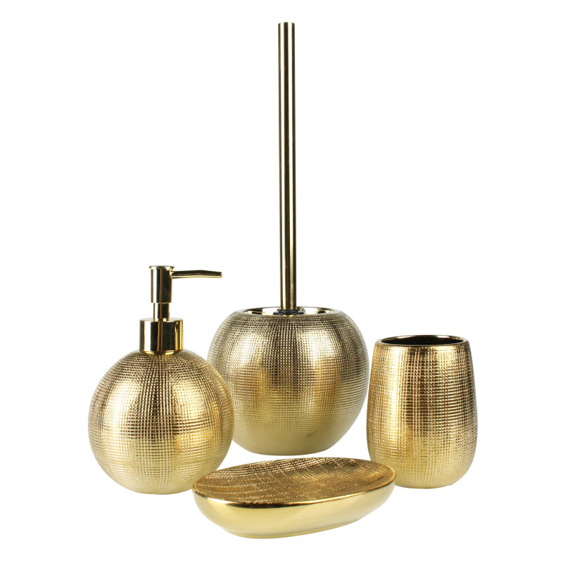 Zestaw łazienkowy MIDAS złoty 4 el.