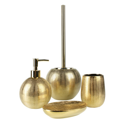 Zestaw łazienkowy MIDAS złoty 4 el.