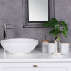 Zestaw łazienkowy MARBLE biały 5 el.