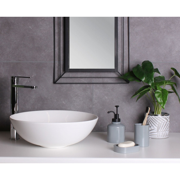 Zestaw łazienkowy LOFT szary 4 el.