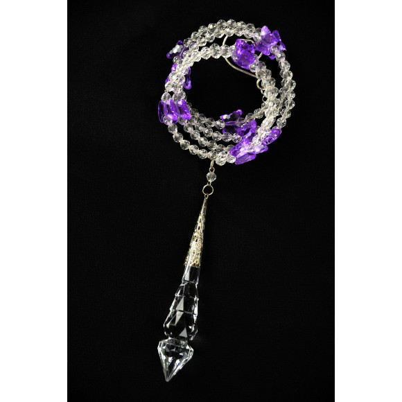 Ozdoby art.02.spirala kolor fiolet