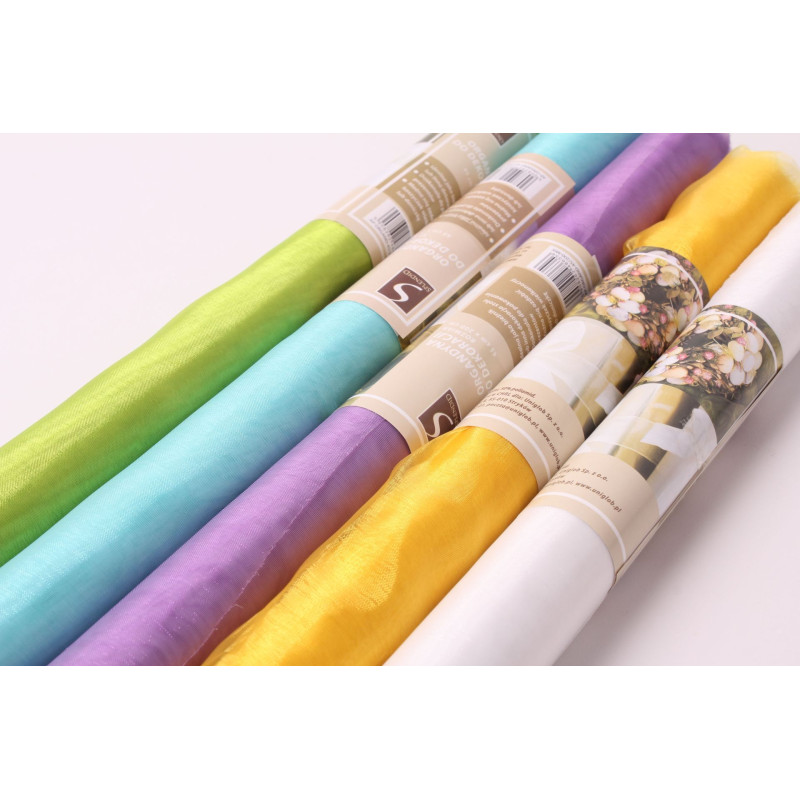 Organdyna do pakowania,rozm 45x200 cm, kol biały