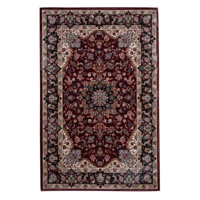 Dywan druk. FUSA,fake mink,160x230cm,kolor bordowy