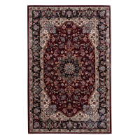 Dywan druk. FUSA,fake mink,160x230cm,kolor bordowy