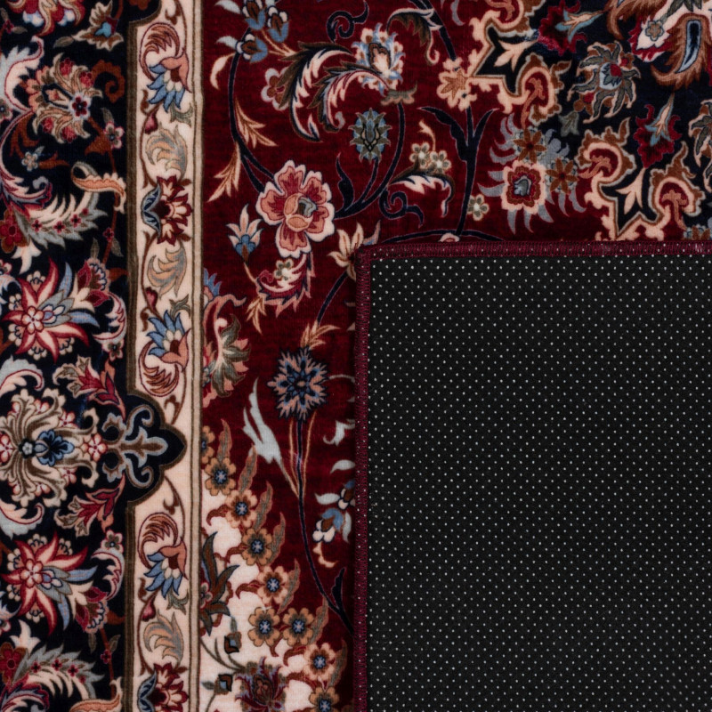 Dywan druk. FUSA,fake mink,160x230cm,kolor bordowy