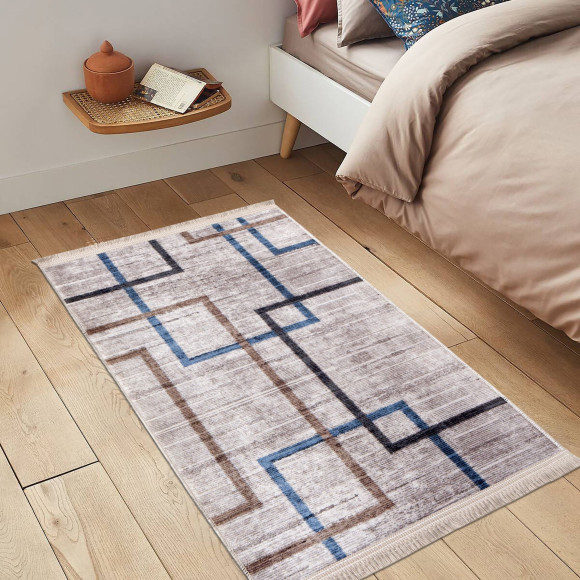 Dywan drukowany CHIP, petra 80x140cm, kolor beżowy