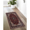 Dywan druk. FUSA, fake mink,80x140cm,kolor bordowy