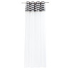 Firana z kółkami IDEAL CHIC 140x270 bia/cza/zł