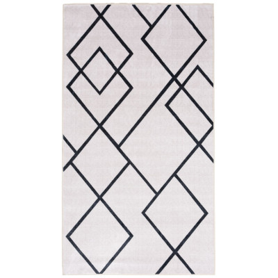 Dywan druk. KOGA,fake mink,120x160cm,kolor biały