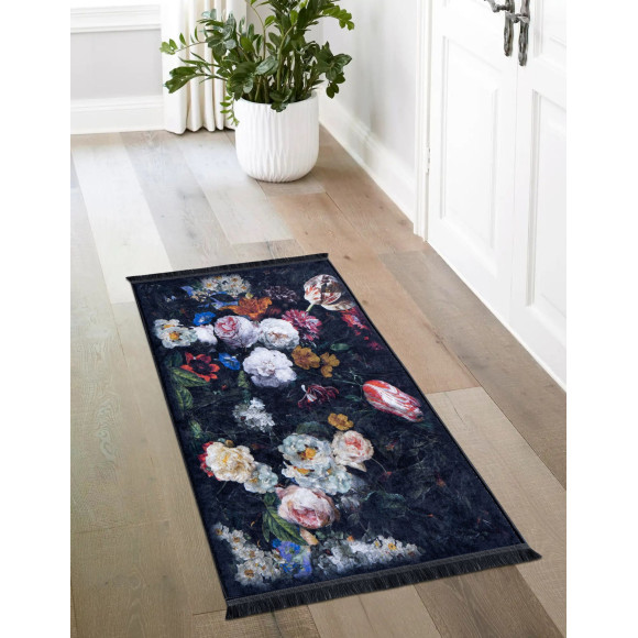 Dywan drukowany EDEN, petra 80x140cm, kolor czarny