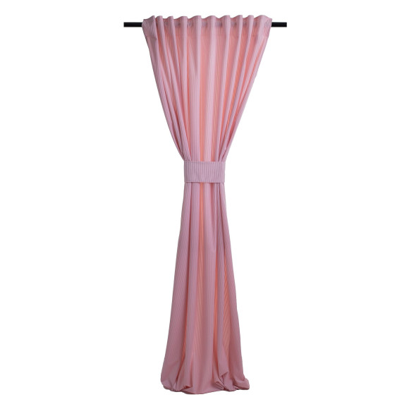 Zasłona z taśmą CASUAL CHIC 140x270 różo
