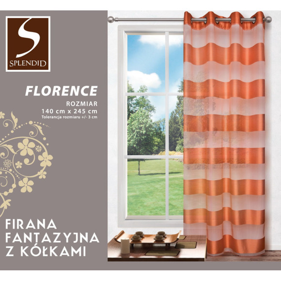 Firana z kółkamiFLORENCE140x245