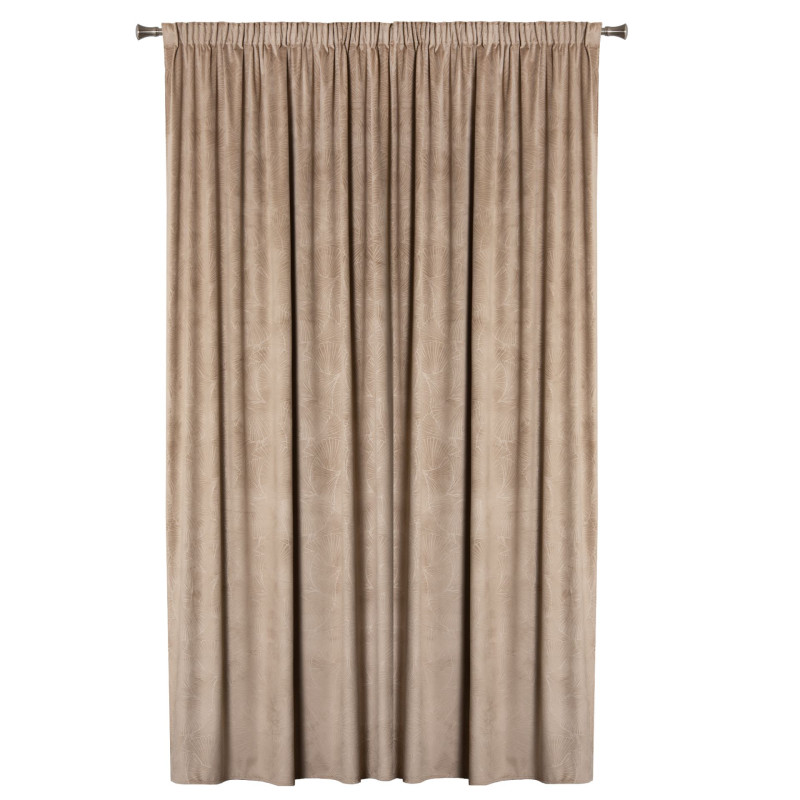Zasłona z taśmą BILO 200x245 cm taupe