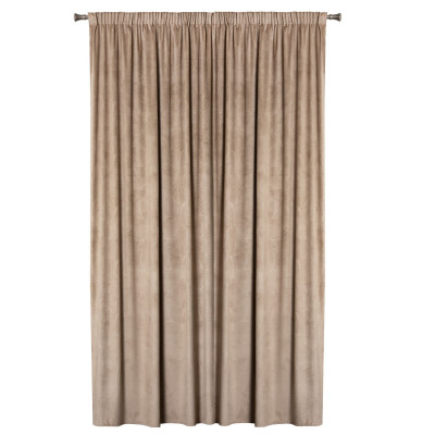 Zasłona z taśmą BILO 200x245 cm taupe