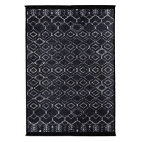 Dywan drukowany MESH, petra 120x160cm, kolor czarny