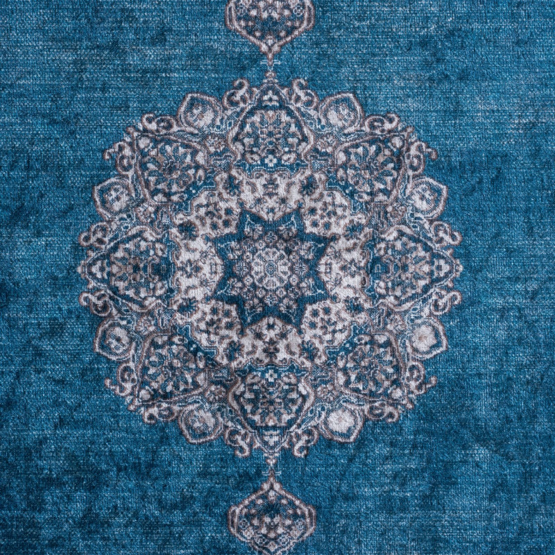 Dywan drukowany TIKA, petra 80x140cm,kolor niebieski
