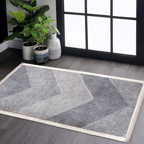 Dywan drukowany TILE, petra 120x160cm, kolor beżowy
