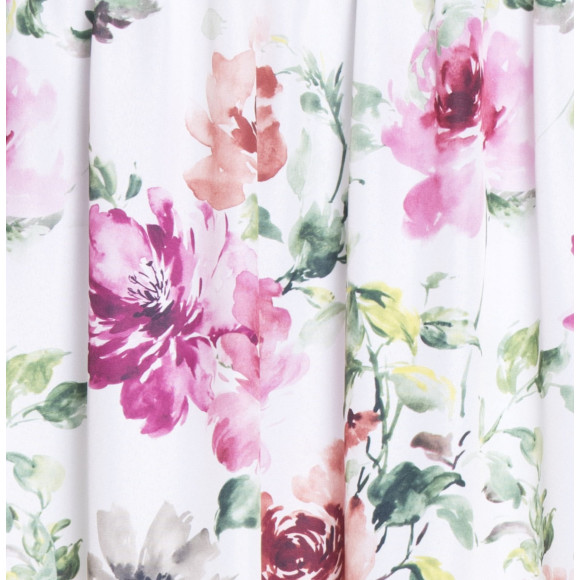 Zasłona z taśmą AZALEA 140x260cm, drukowana