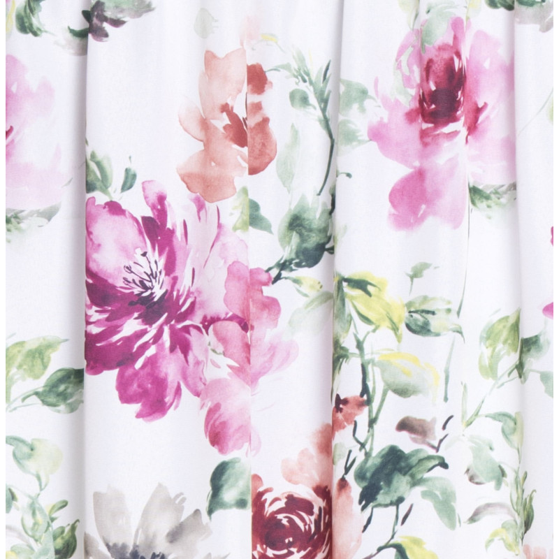 Zasłona z taśmą AZALEA 140x260cm, drukowana
