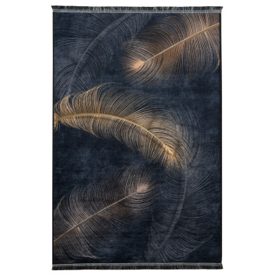 Dywan drukowany JUKO, petra 160x230cm, kolor czarny