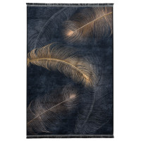 Dywan drukowany JUKO, petra 160x230cm, kolor czarny