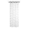 Firana z kółkami FORTUNE CHIC 140x270 biały+srebrn