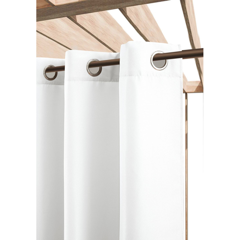 Zas ogrod. z kółkami TERRA CHIC 140x250 biały